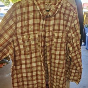 Plaid old navy button up shirt